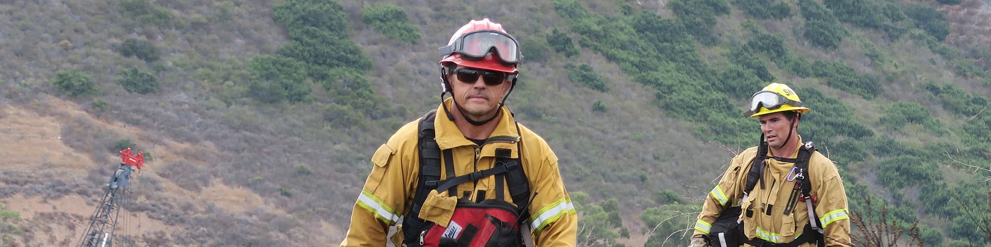 San Diego firefighters at work